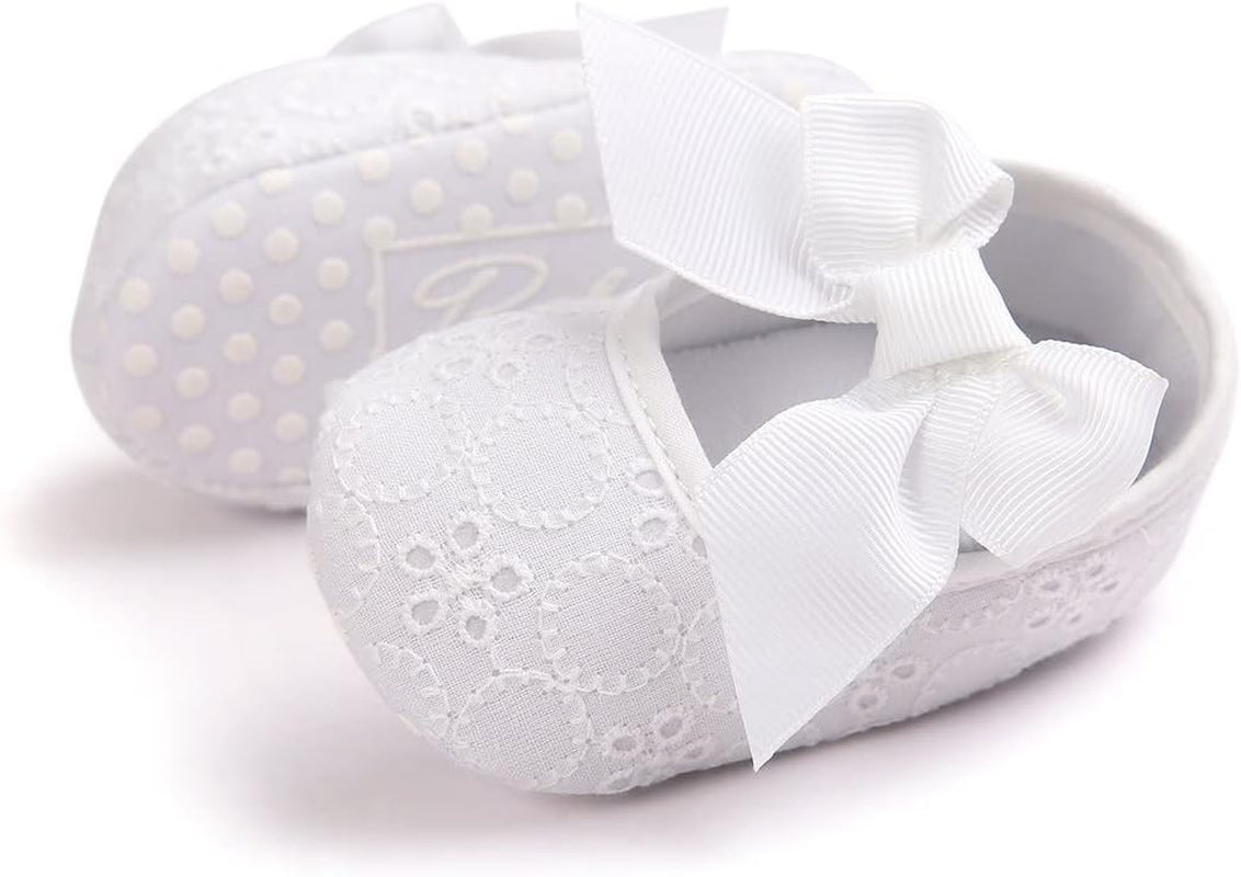 Baby Girls Princess Bowknot Soft Sole Cloth Crib Shoes Sneaker